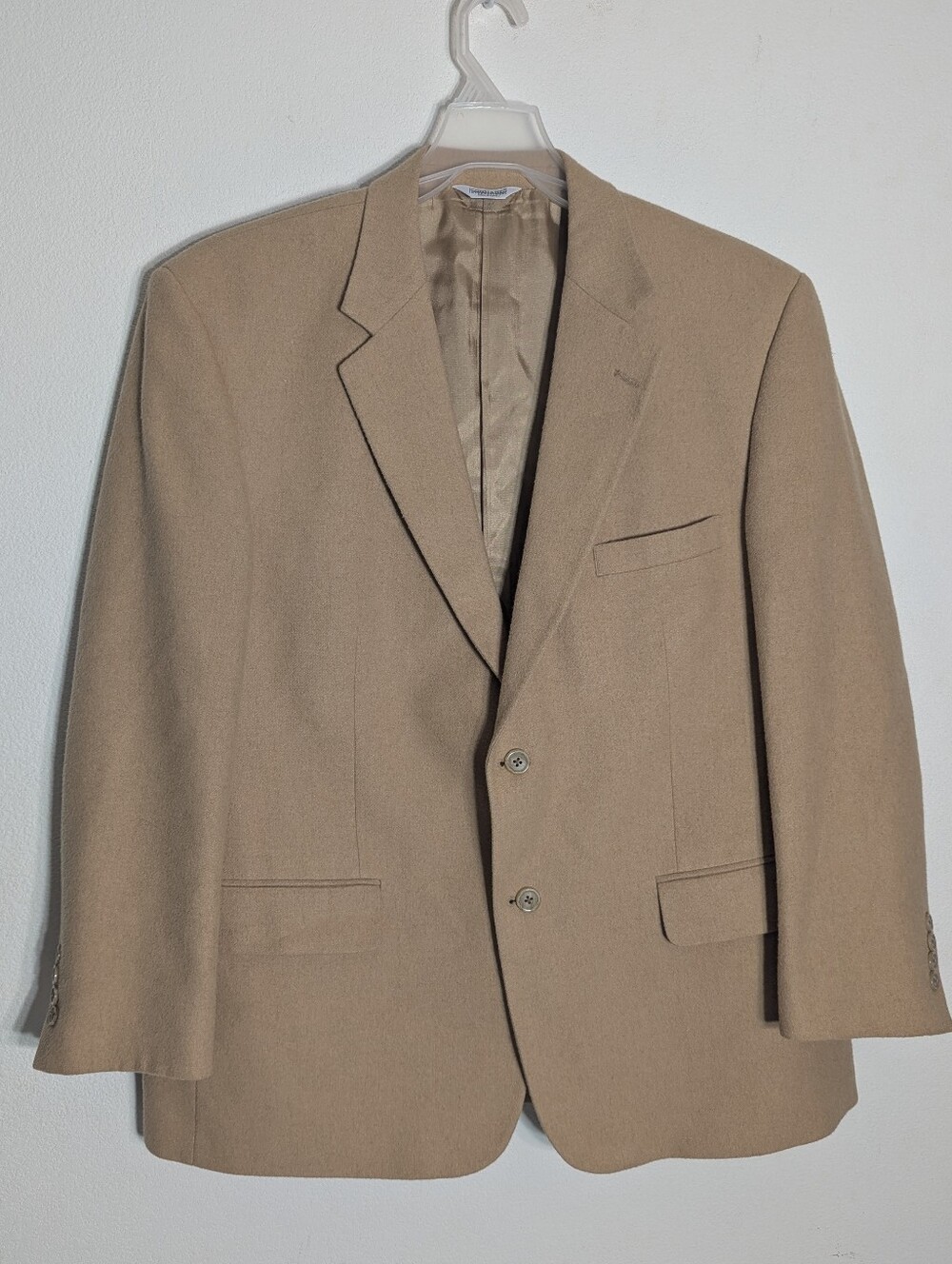 Joseph & Feiss Mens Blazer 100% Camel Hair Suit Sport Coat Quiet Luxury 44S